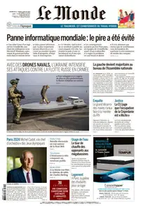 Le Monde du Dimanche 21 et Lundi 22 Juillet 2024