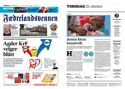 Fædrelandsvennen – 25. oktober 2018
