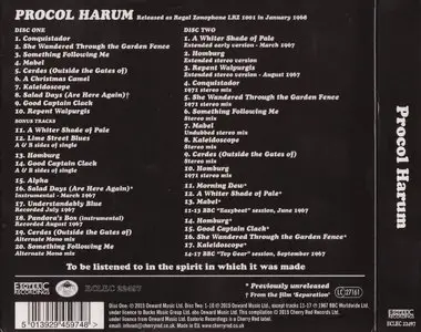 Procol Harum - Procol Harum (1967) {2015 2CD Set, Remastered & Expanded Deluxe Edition}