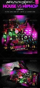 GraphicRiver House Vs HipHop Party Flyer