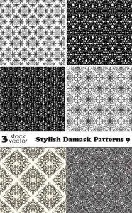 Vectors - Stylish Damask Patterns 9