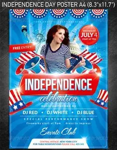 GraphicRiver Independence day party poster