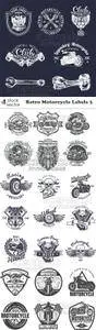 Vectors - Retro Motorcycle Labels 3