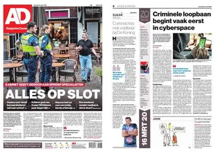 Algemeen Dagblad - Delft – 16 maart 2020