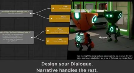 Unreal Engine Marketplace - Narrative Quest and Dialogue Editor v2.6 (4.26 - 4.27, 5.0 - 5.1)