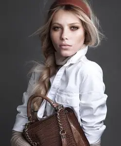 Vika Falileeva (Вика Фалилеева) by Victor Demarchelier for US Harper's Bazaar October 2012