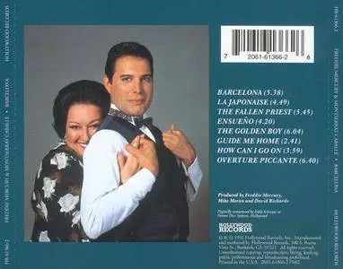 Freddie Mercury & Montserrat Caballe - Barcelona (1988) [1992, Hollywood Records HR-61366-2] Repost