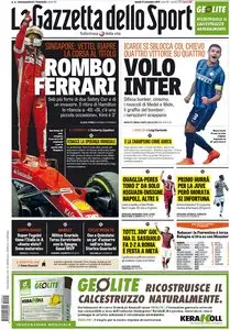 La Gazzetta dello Sport comprese tutte le edizioni locali (Sicilia, Puglia, Roma, Milano) - 21.09.2015