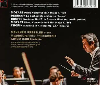 Menahem Pressler, Kimbo Ishii & Magdeburg Philharmonic - Mozart: Piano Concertos Nos. 23 & 27 (Live) (2017)