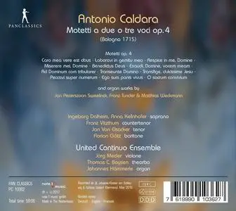 Thomas C. Boysen, United Continuo Ensemble - Antonio Caldara: Motetti a due o tre voci Op. 4 (2017)