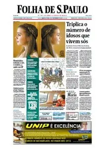 Jornal Folha de São Paulo - 25 de dezembro de 2013 - Quarta