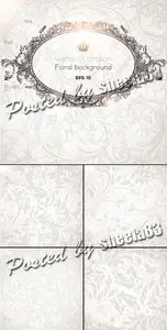 Floral Ornament Backgrounds Vector