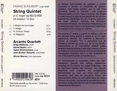 Arcanto Quartett, Olivier Marron - Franz Schubert: String Quintet Op. 163 (2012)