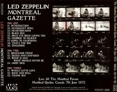 Led Zeppelin - Montreal Gazette (3CD) (2005) {Wendy} **[RE-UP]**