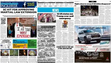 Philippine Daily Inquirer – February 20, 2019