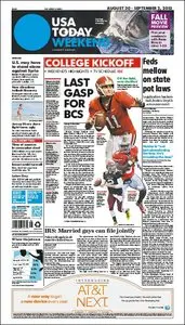 USA Today (Weekend Edition) - 30 August-02 September 2013