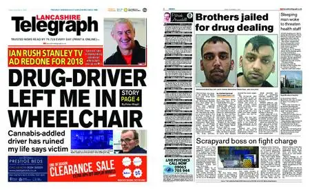 Lancashire Telegraph (Burnley, Pendle, Rossendale) – November 02, 2018