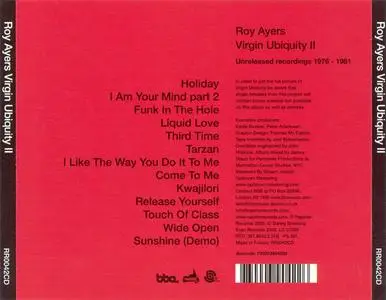 Roy Ayers - Virgin Ubiquity II (Unreleased Recordings 1976-1981) (2005) {Rapster/BBE}