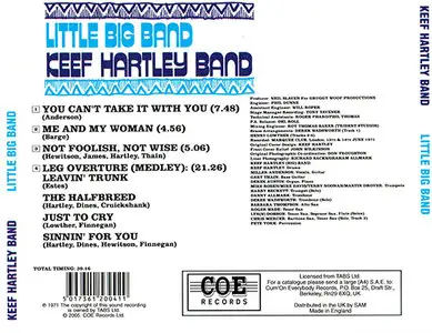 Keef Hartley Band - Little Big Band (1971, CD Reissue 2005)