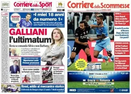 Il Corriere dello Sport (08-11-13) + Il Corriere delle Scommesse