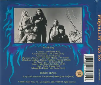 Fireballet - Two, Too... (1976) [2014, Inner Knot, IAK-CD-7556]