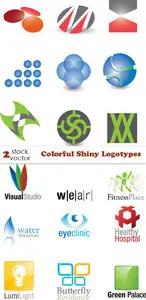 Vectors - Colorful Shiny Logotypes