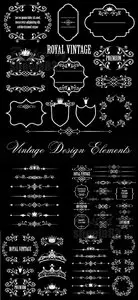 Vintage Design Elements Vector 5