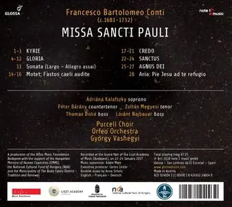 Purcell Choir, Orfeo Orchestra & Gyorgy Vashegyi - Conti: Missa Sancti Pauli (2018) [Official Digital Download]