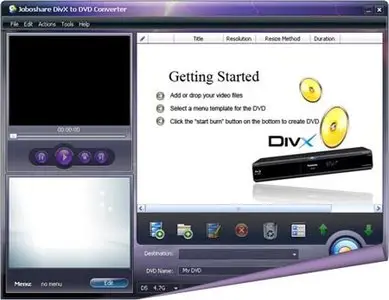 Joboshare DivX to DVD Converter v2.6.3.1027