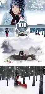 CreativeMarket - Winter snow Photoshop Overlays