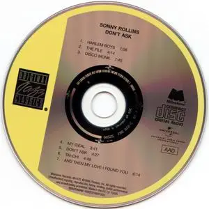 Sonny Rollins - Don't Ask (1979) {Milestone OJCCD-915-2 rel 1996}