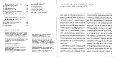 Schoenberg, Berg, Webern, Zemlinsky  - Complete String Quartets (2013) (LaSalle Quartet) (6CD Box set)  {Deutsche Grammophon}