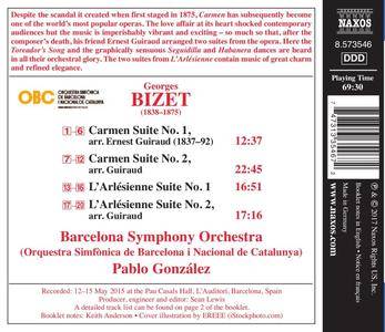 Orquestra Simfònica de Barcelona i Nacional de Catalunya & Pablo González - Bizet: Carmen & L'arlésienne Suites (2017)