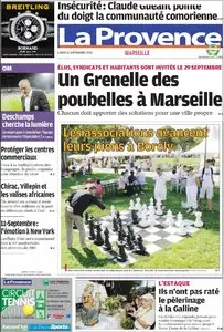 LA PROVENCE 12 SEPTEMBRE 2011