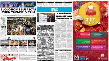 Philippine Daily Inquirer – February 05, 2019