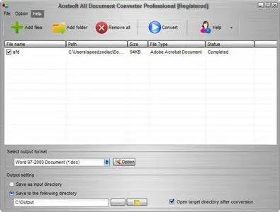 AostSoft All Document Converter Professional 3.8.4 Portable