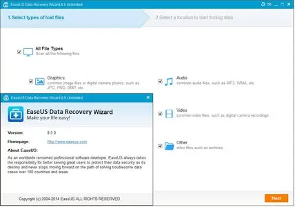 EaseUS Data Recovery Wizard 8.5.0 Unlimited