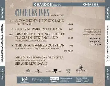 Melbourne Symphony Orchestra, Sir Andrew Davis - Charles Ives: Orchestral Works, Vol. 2 (2016)