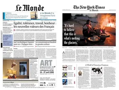 Le Monde du 25 Avril 2009 (+ NYT)
