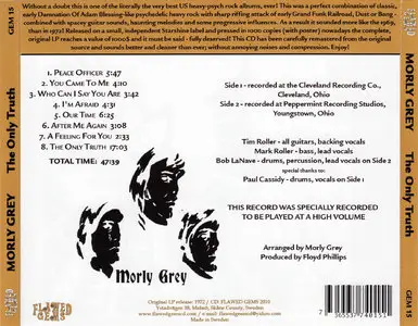 Morly Grey - The Only Truth (1972) [Reissue 2010]