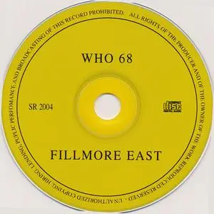 The Who - Fillmore East 6. April 1968 (2001) {Sunrise}