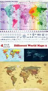 Vectors - Different World Maps 2