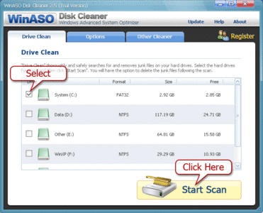 WinASO Disk Cleaner 2.5
