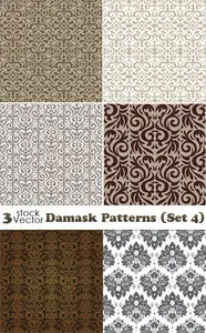 Vectors - Damask Patterns (Set 4)