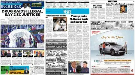 Philippine Daily Inquirer – November 22, 2017