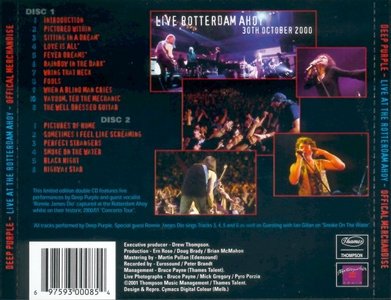 Deep Purple - Live At The Rotterdam Ahoy: 30th October 2000