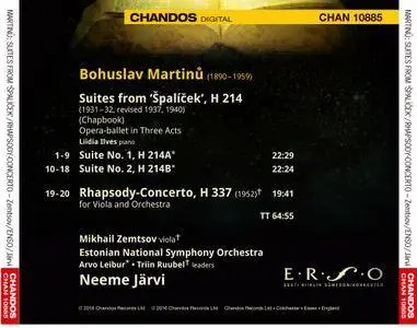 Mikhail Zemtsov, Neeme Jarvi - Martinů: Suites from 'Spalicek', Rhapsody-Concerto (2016)