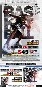 Flyer Template - Basketball plus Facebook Cover