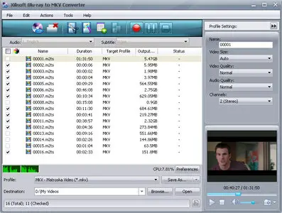 Xilisoft Blu-ray to MKV Converter 5.2.12.0323 Portable