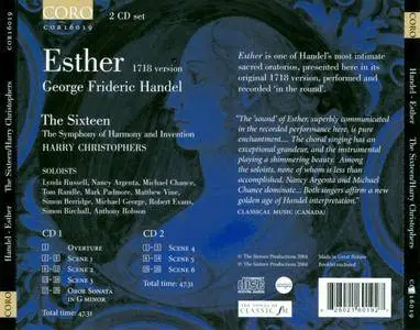 The Sixteen, The Symphony Of Harmony And Invention, Harry Christophers - Handel: Esther (2004)